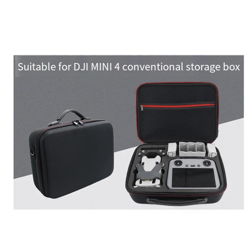 A34M-Portable Storage Bag  For DJI Mini 4 Pro Carrying Case Handbag Backpack Shoulder Bag