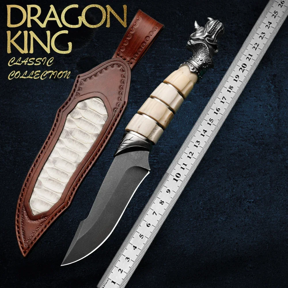 

HUANGFU Men's Gift: HUANGFU High Quality Uzi Steel Outdoor Knife for Wilderness Survival, Hunting, and Rescue