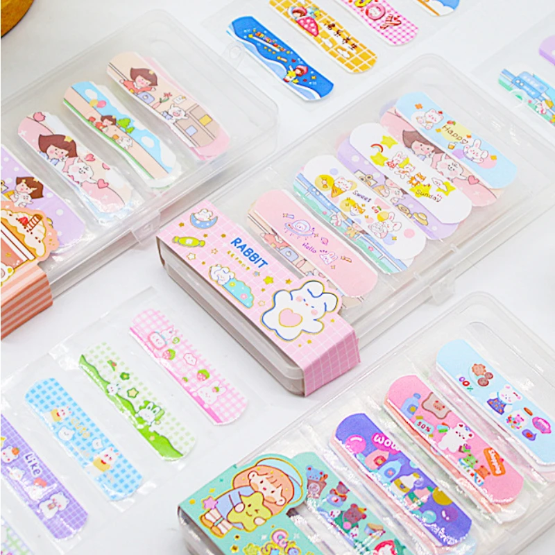 Cute Cartoon Band Aid Bandage Hemostatic Sticker Breathable Waterproof Bandages First Aid Emergency Kit for Children