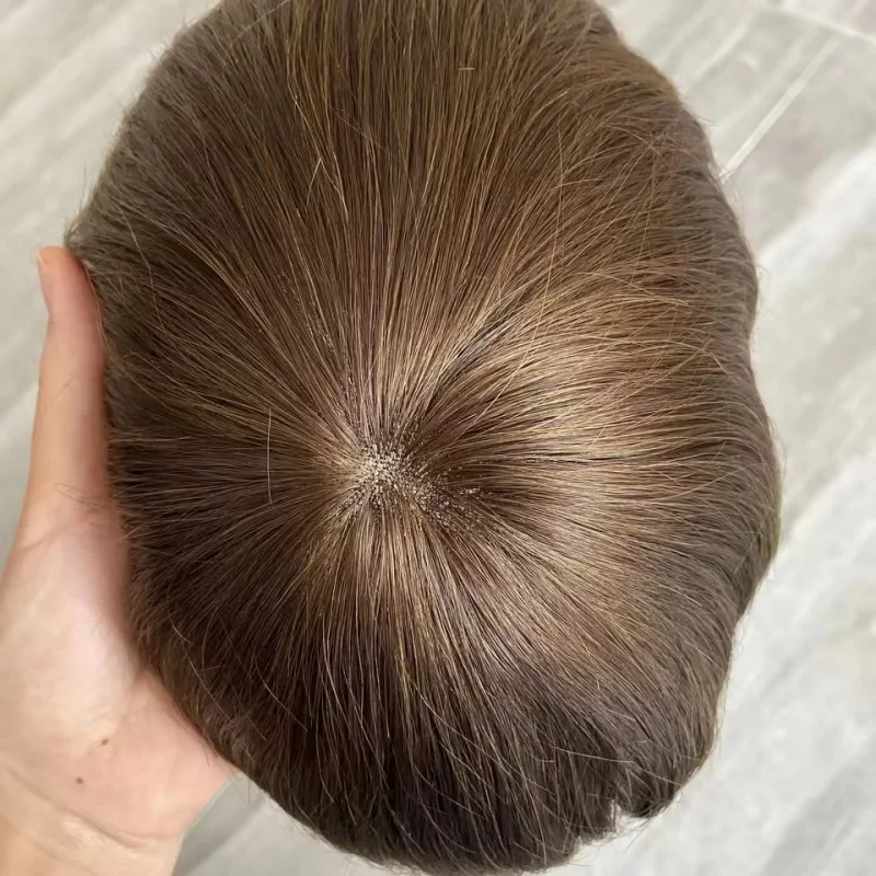 30 مللي متر مجعد/مستقيم شعر مستعار رجالي شعر بشري أوروبي غرامة أحادية و بولي PU حول رجل الشعر المستعار براون الأسود استبدال نظام وحدة الاصطناعية