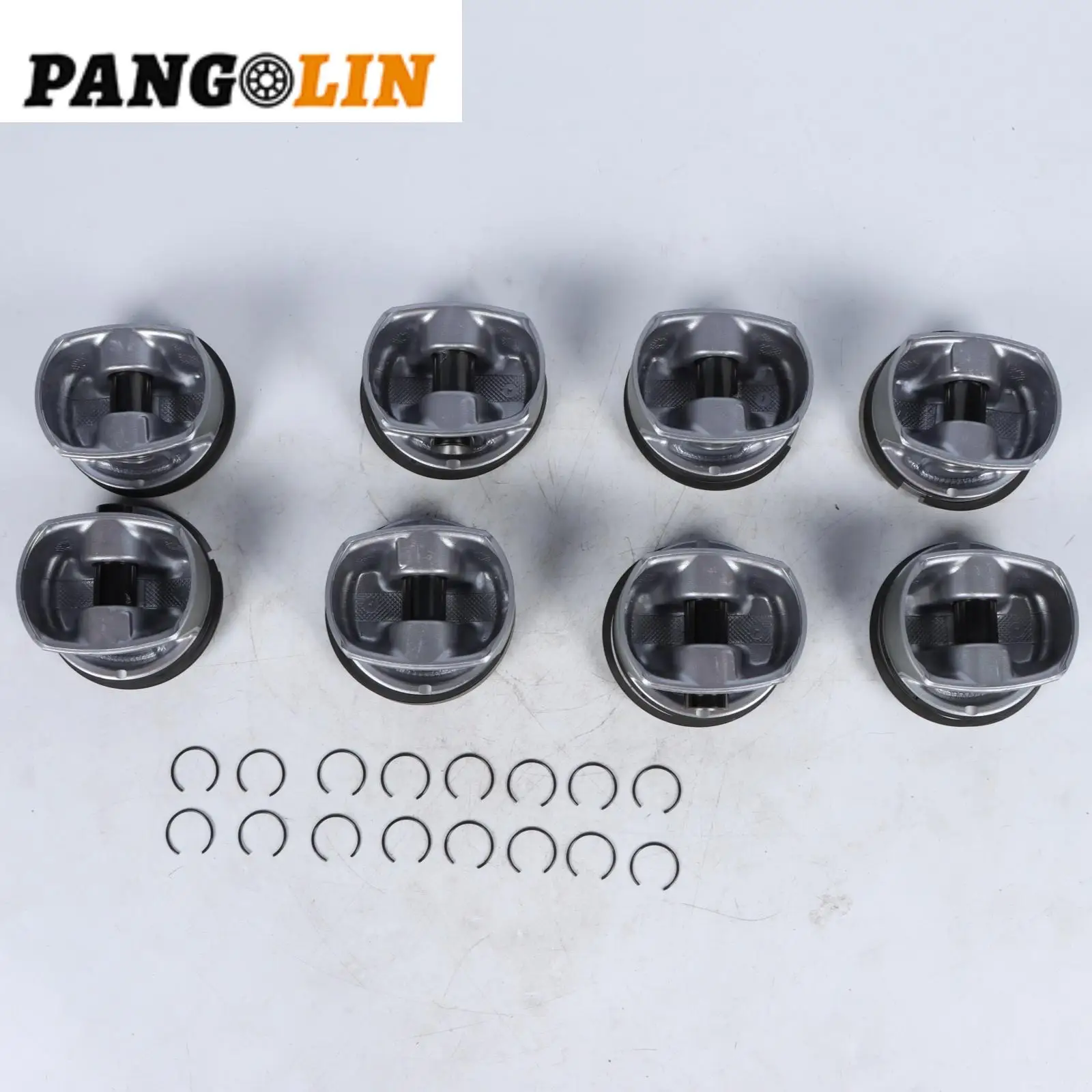 8pcs M4801 Engine Pistons&Rings Set 94810304827 For Porsche Cayenne Panamera Turbo 4.8L V8 Car Accessories Parts Replacement