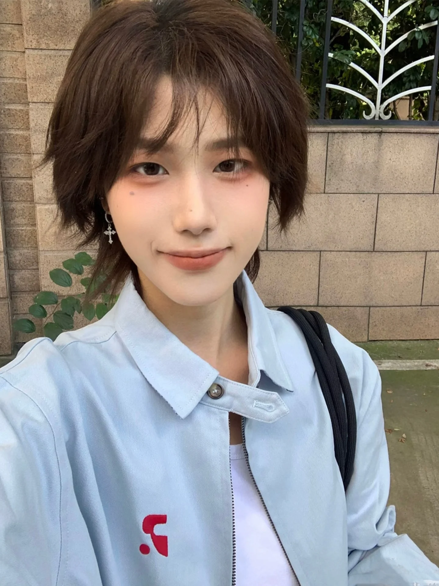 クリーンフィット ライトブルー アメリカン スレ ハリントン ジェイ メンズ イルト コート スタンドカラー ベースボール オルム アウトドア 通勤 スポーツ