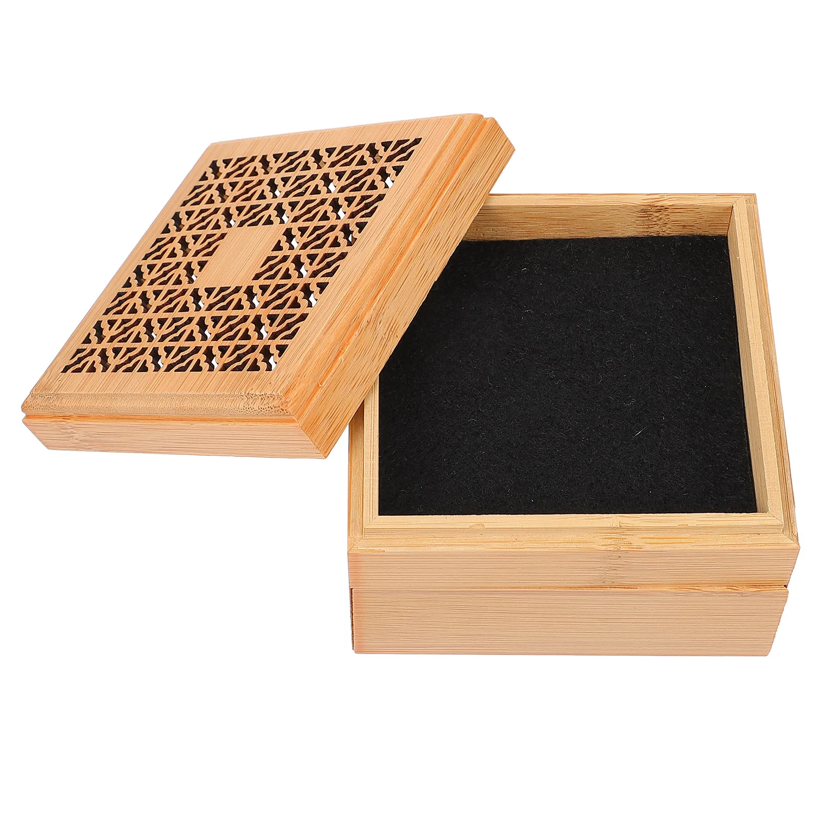 

1pc Bamboo Incense Box Aroma Burner Censer Decor Stick Holder Table Elegant Material Smooth Edge Durability Household Furnace