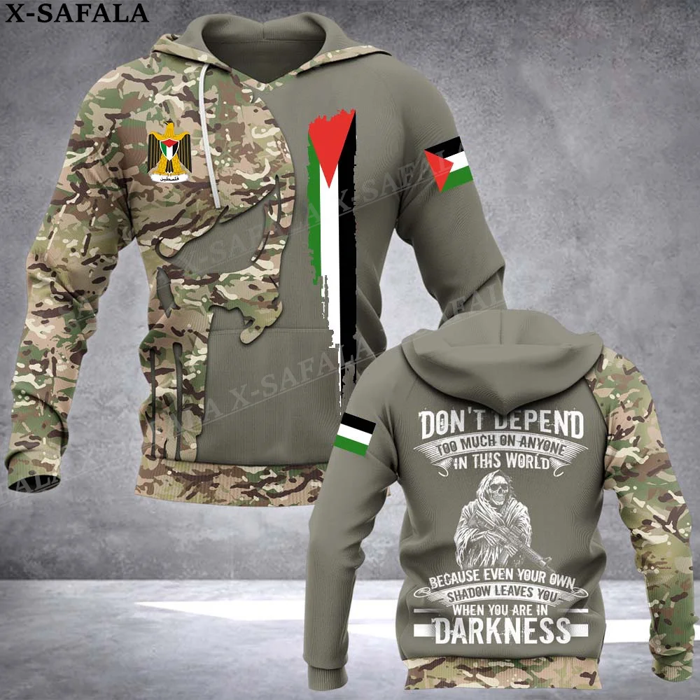 

PALESTINIAN ARMY Soldier Veteran Uniform 3D Print Zipper Hoodie Man Female Pullover Sweatshirt Hooded Jacket Jersey Tracksuits-3