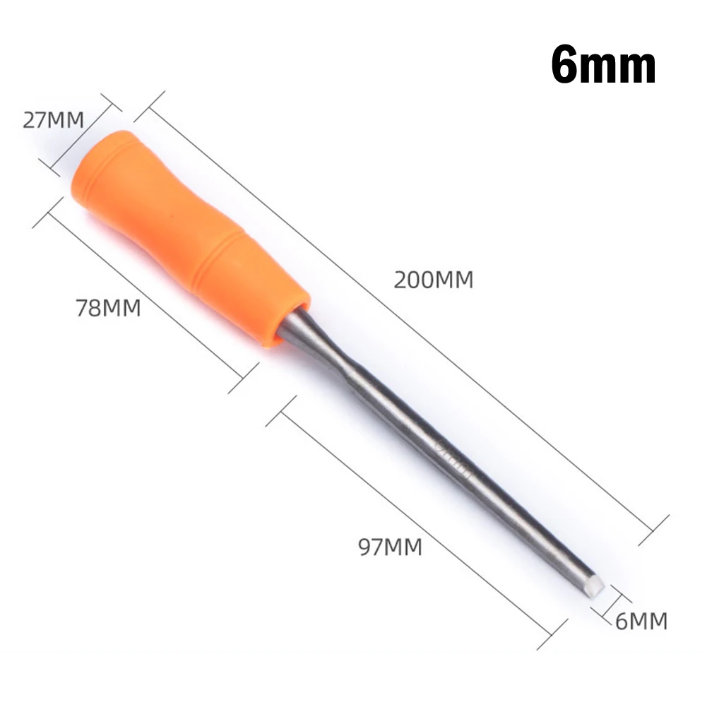 

Carving Chisel 200mm / 8Inch 6-24mm Craft Graver Cutter Plastic Semi-Circular Silver + Oprange For All Softwood