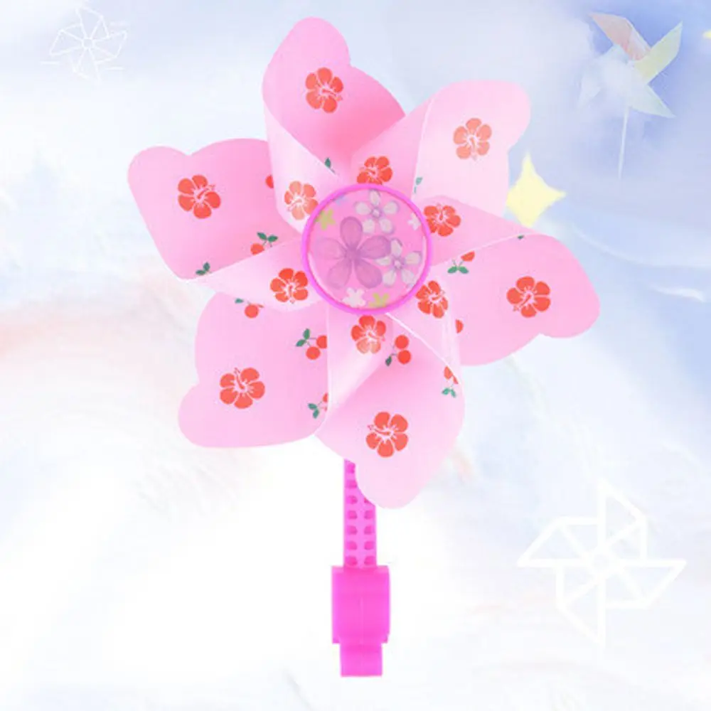 Baby Cart Pinwheel Tricycle Windmill Children Bike Pinwheel Flower Pinwheel Bicycle Handlebar Pinwheel Bike Windmill Decoration