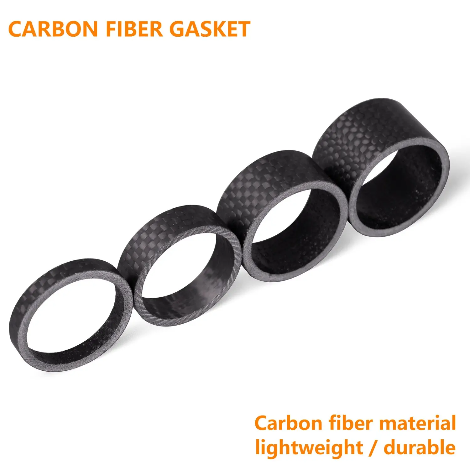 TRIFOX Carbon Fiber 3K Braided Carbon Spacer Carbon Fiber Washer Set For Fork Tube Diameter 28.6mm Bike Bike Accessories CDQ100