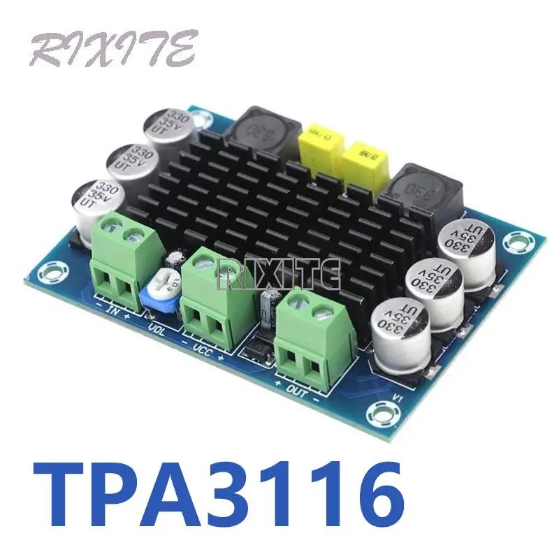 TPA3116 D2 TPA3116DA DC 12V 24V 100W Mono Channel Digital Power Audio Amplifier Board TPA3116D2 Large Capacity Board