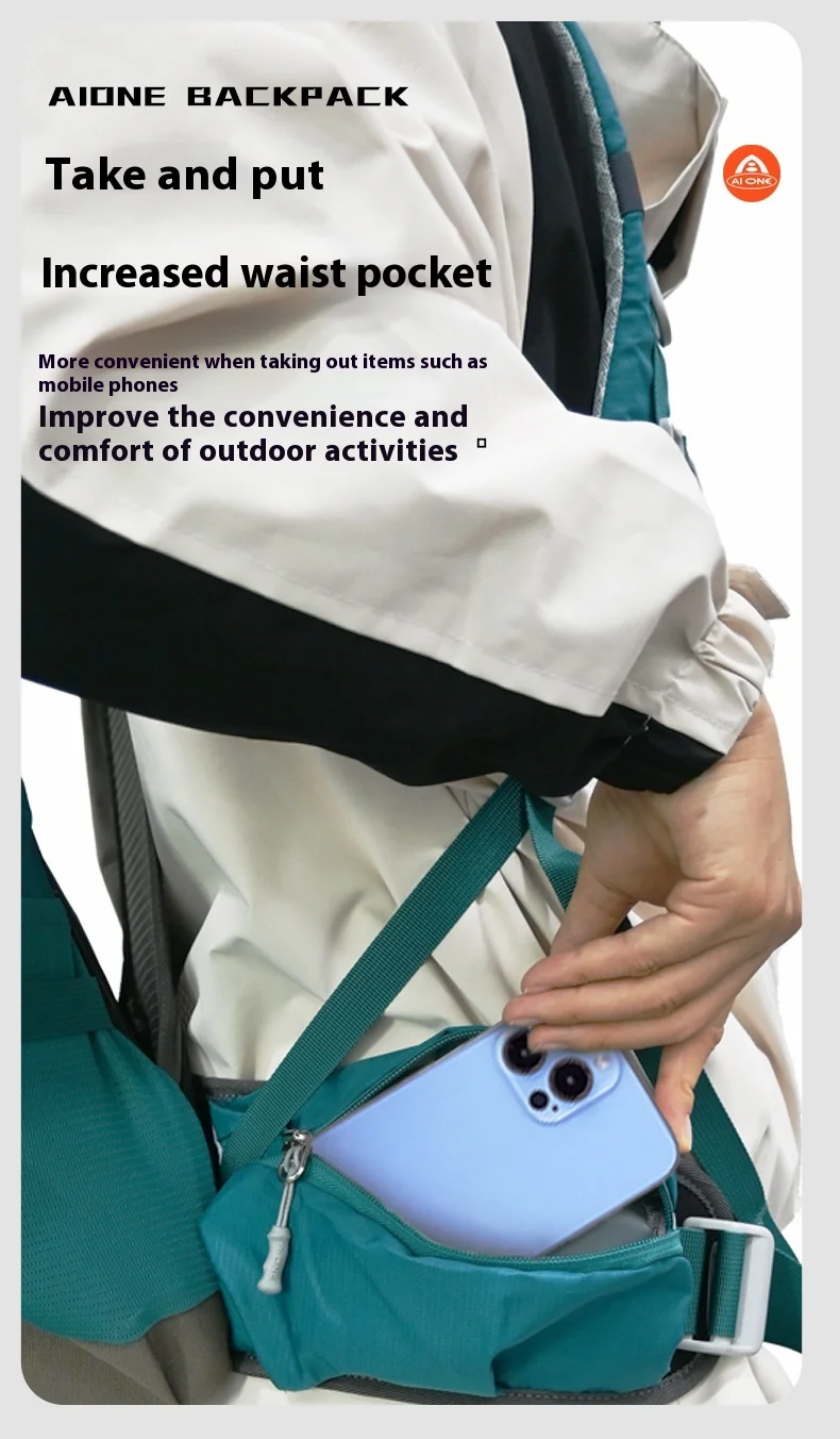30L Lightweight Hiking Backpack with Rain Cover, Outdoor Sport Travel Bag Daypack for Camping Climbing Skiing Cycling Men Women