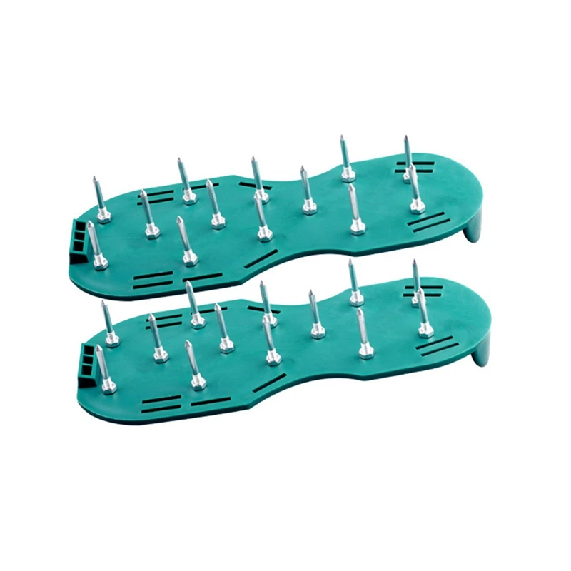 1 Pair Garden Grass Scarifying Shoes 4.2CM Lawn Nail Shoes Scarifying Shoes Self-Leveling Epoxy Tools