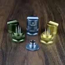 Titanium Alloy Cigar Stand Punch Needle 5 In 1 Cigar Drill Hole Cigar Draw Enhancer Holder Smoking Accessories