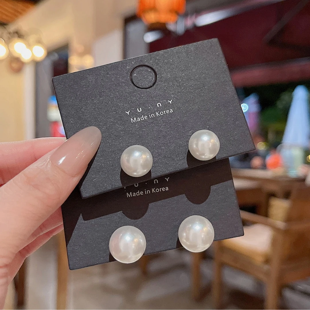 أقراط اللؤلؤ الموضة أقراط اللؤلؤ الخالدة S925 أقراط إبرة الفضة الحد الأدنى للمناسبات الرسمية هدايا للنساء #3