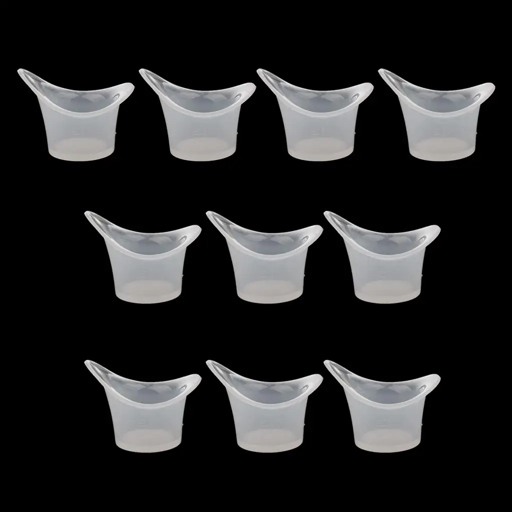 10 Pieces Disposable Eye Wash Cup - 8ml Eye Flush Cups Plastic Measuring Cup