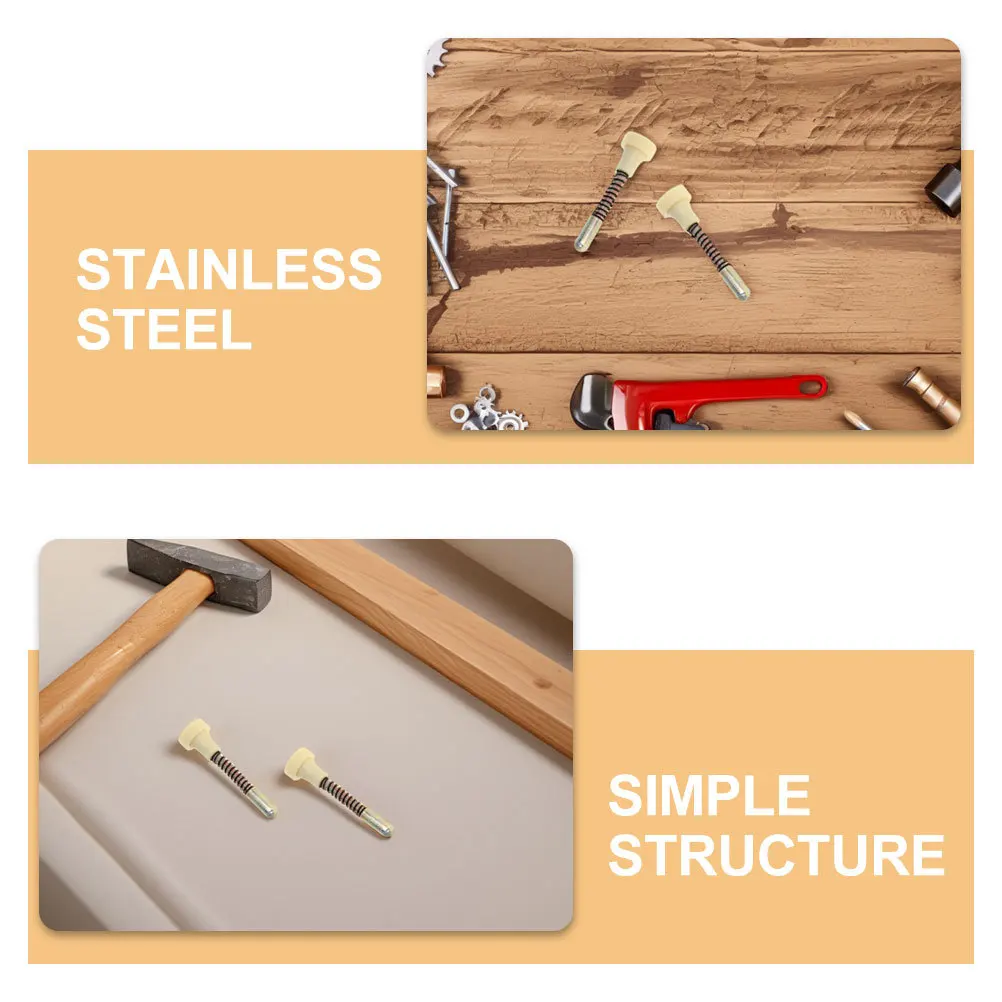 4 pezzi con chiusura a molla, bullone di sicurezza, struttura del letto in acciaio inossidabile, hardware, culla, letto per bambini, mobili, raccordi di fissaggio