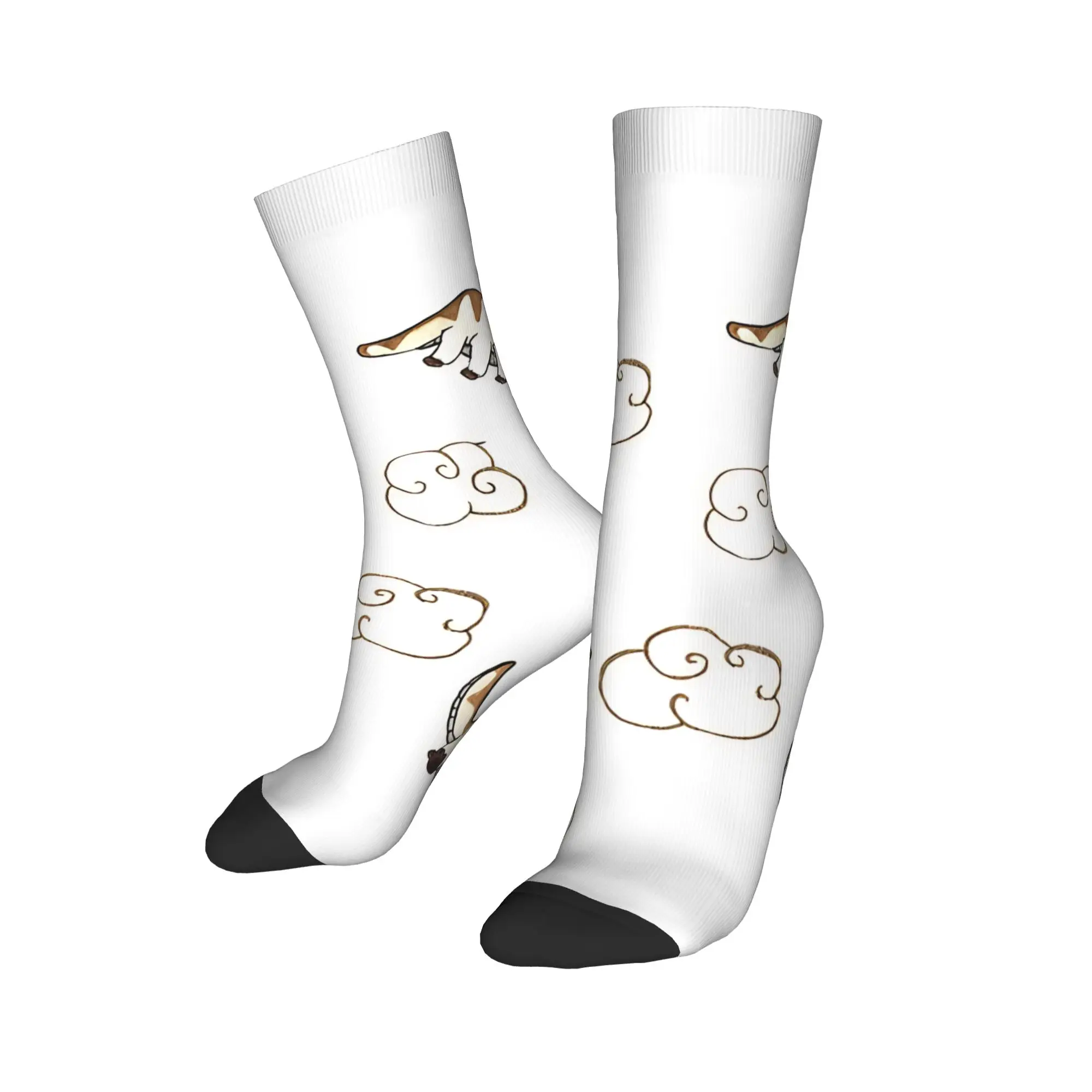 سعيد أبا الرمزية آخر جوارب Airbender الجرافيك الرجعية الجوارب الخريف عدم الانزلاق الجوارب الرجال في الهواء الطلق لينة تنفس الجوارب