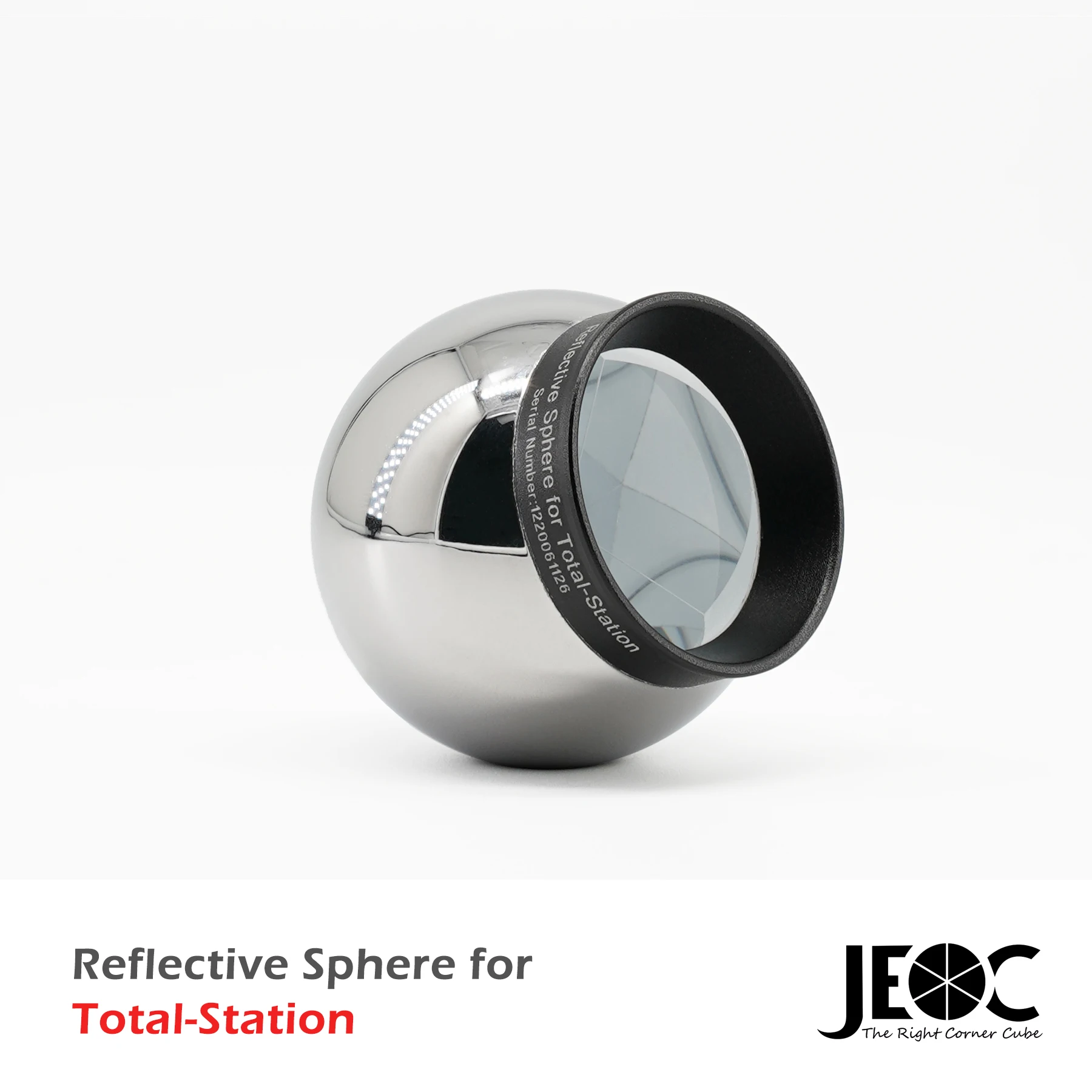 JEOC 1.5inch Reflective Sphere for Total-station, 38.1mm Ball Prism with Magnetic Base, Break Resist