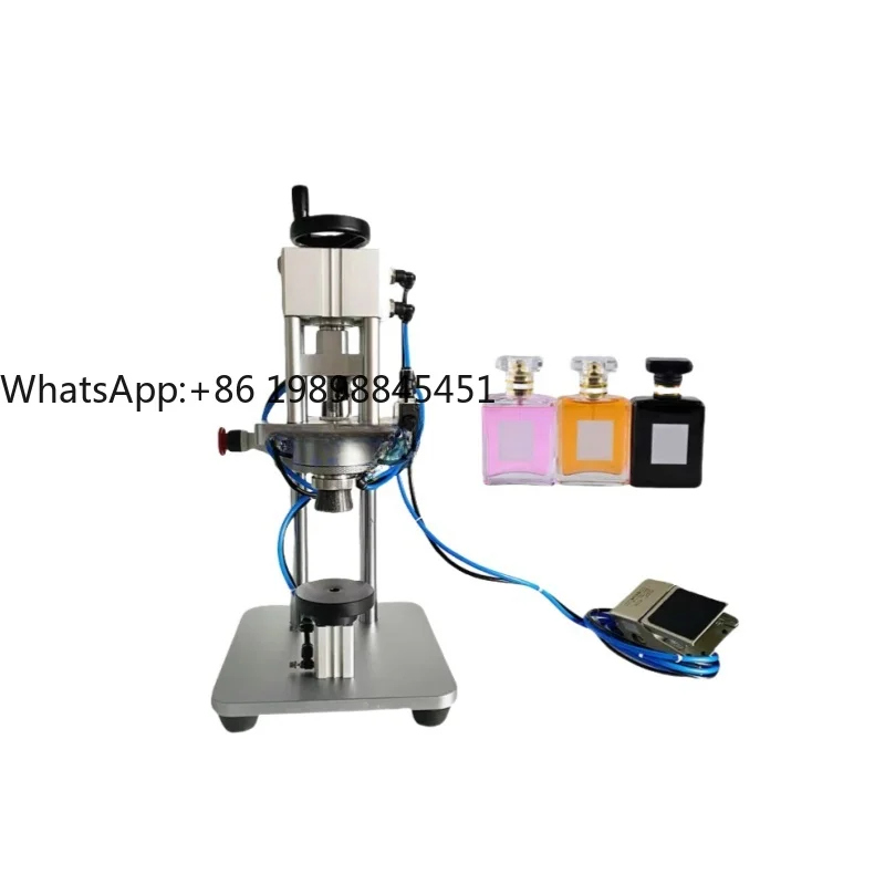 

Semi Automatic Sprayer Bottle Gripping and Sealing Machine, Perfume Bottle Capping Machine