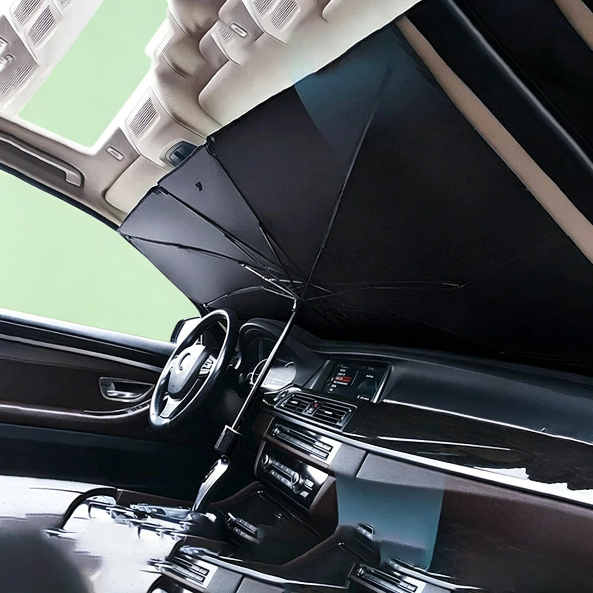 Retractable Car Sunshade Universal Front Windshield Parasol Heat Insulation Anti UV Foldable Auto Window Sun Protection Cover