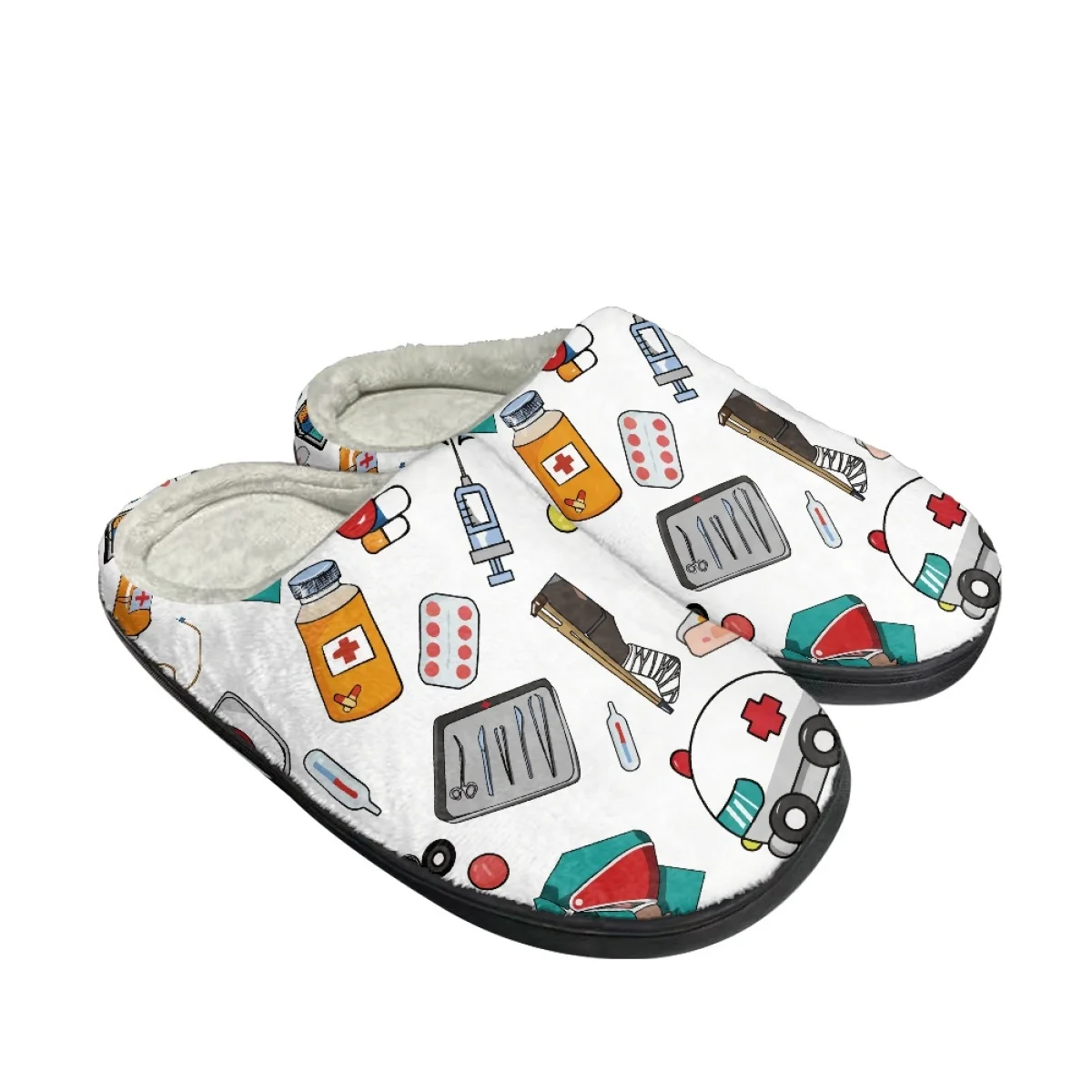 Nursing Flats Cotton Slippers for Women Autumn Winter Casual Couple Non-sllip Slippers Indoor Warm Cozy Footwear Print On Demand