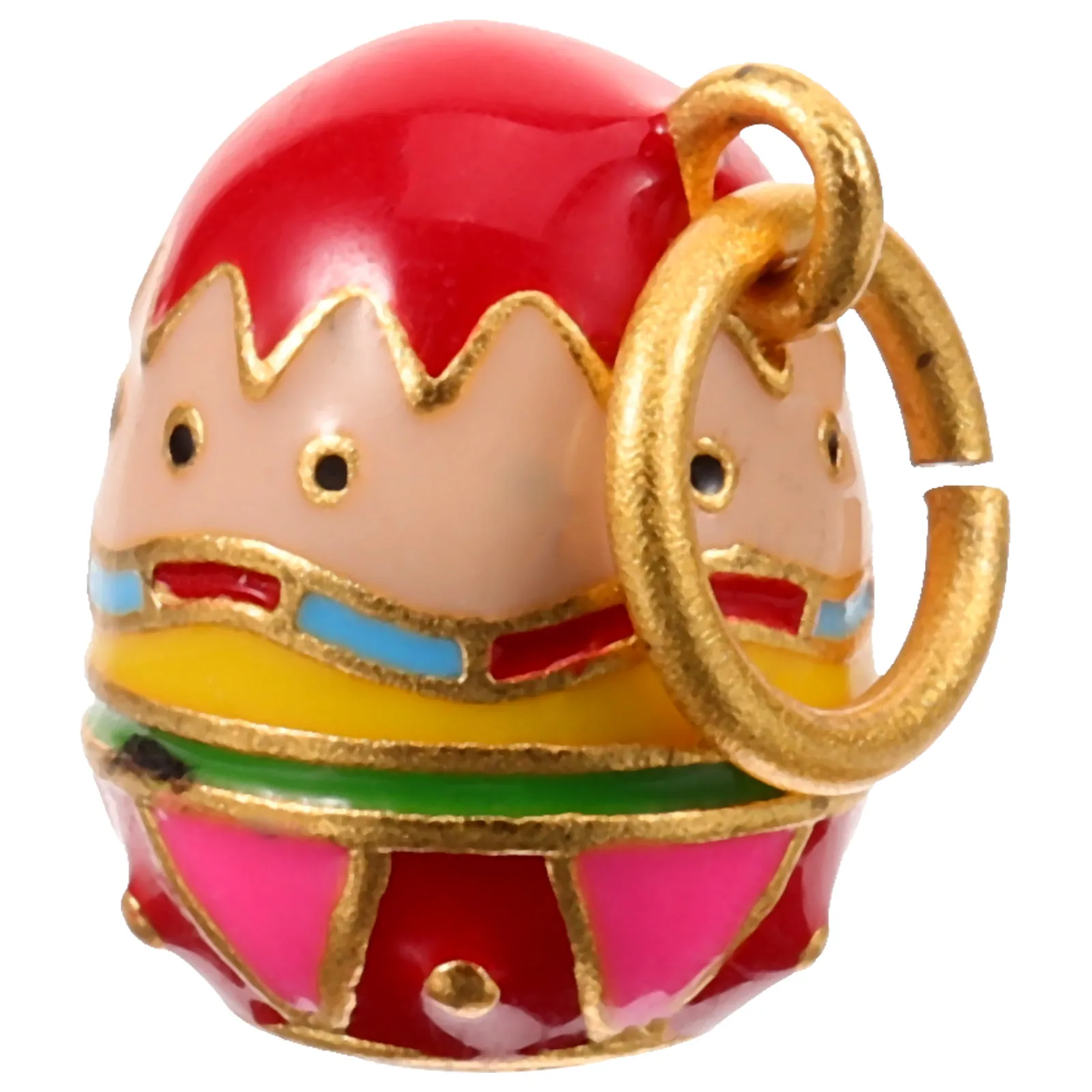 

Easter Egg Pendant Jewelry Charms Making Supplies Red Color Copper Material Wear Resistant Durable DIY Accessories Necklace