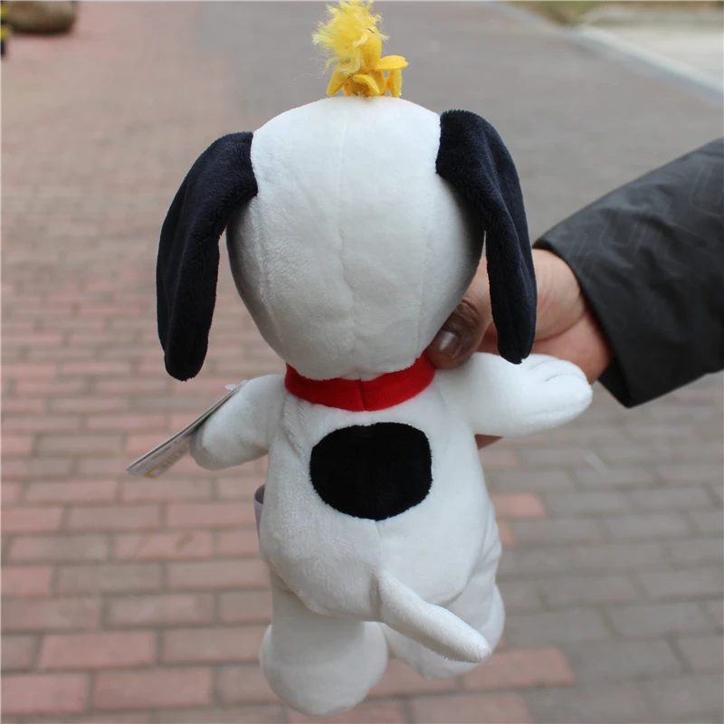 1 sztuka 25CM Orzeszki ziemne Snoopy z ptakiem Woodstock Pluszowe miękkie zabawki Snoopy zabawki dla psów najlepszy prezent świąteczny prezent walentynkowy