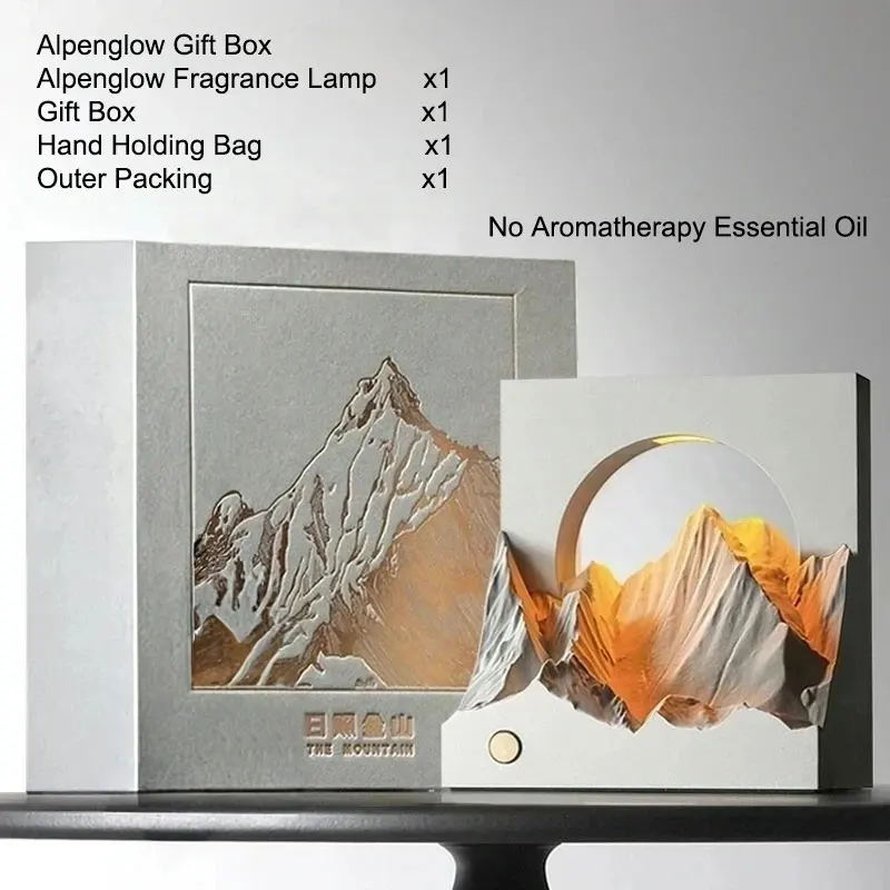 Alpenglow Aromatherapy Lamp Gift Bedroom Atmosphere Lamp Bedside Lamp Night Lamp Birthday Gift Mountain Style