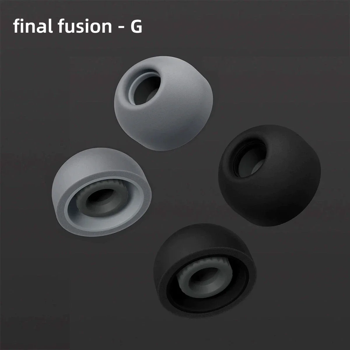 Almohadillas para los oídos de espuma de esponja Final Fusion-G, triple comodidad híbrida, auriculares intrauditivos inalámbricos con cable, cubierta con reducción de ruido para XM5 A8000 az80