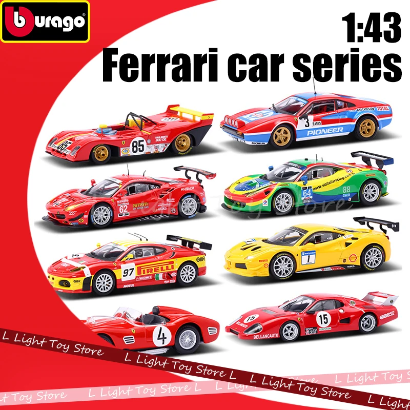 

Bburago 1:43 Ferrari Rally Series Racing Race Car Toy Ferrari 488 Challenge Evo2020 Car Models Alloy Car Toys For Boy Gifts