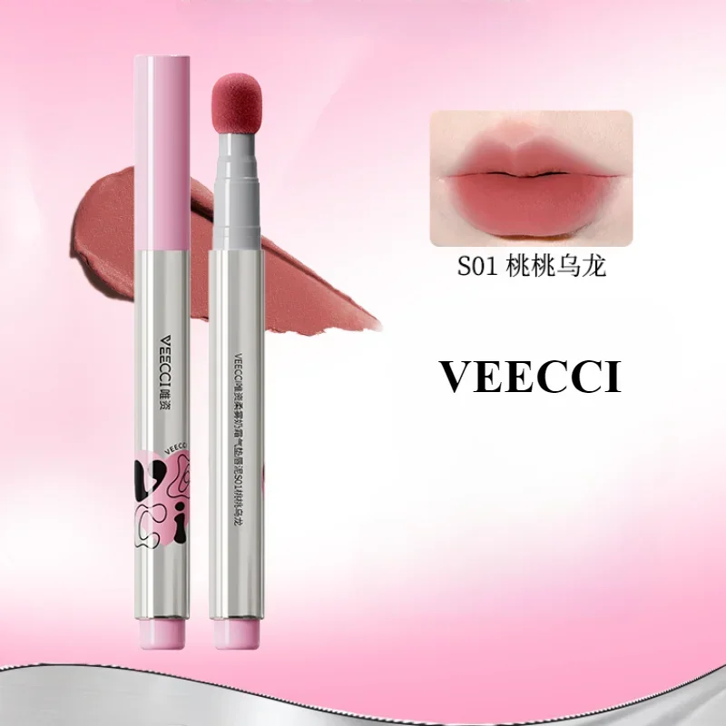 

VEECCI Soft Mist Air Cushion Lip Mud Non drying Moisturizing Matte Milk Cream Lip Glaze Fading Lip Lines Makeup