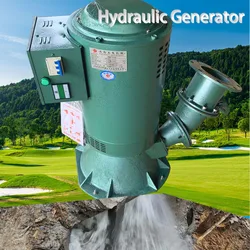Generator 20KW 220V 380V 50 Hz Aluminum Alloy Turbine Hydroelectric Generator Household Miniature Inclined Water Force Generator