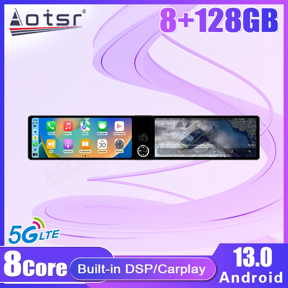 

Двойной 12,3-дюймовый Android 13 для Honda Spirior 2009-2013: автомобильная мультимедийная система с CarPlay, GPS-навигацией и стереоприемником (автоаксессуар)