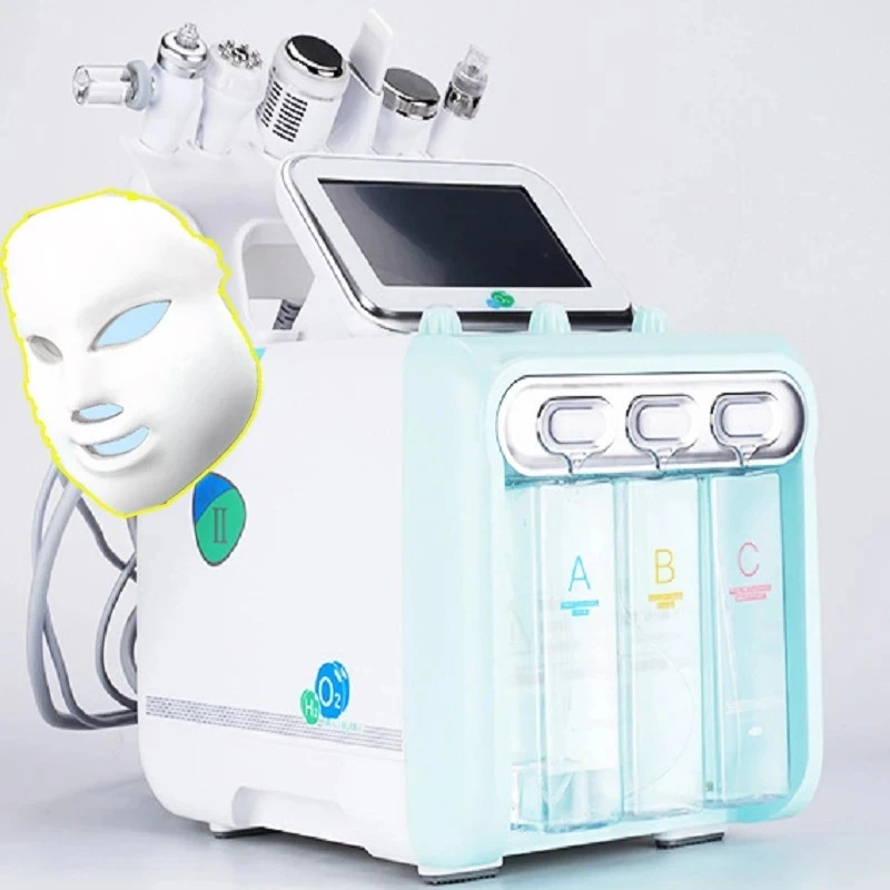 7 In 1 H2O2 Water Oxygen Jet Peel Hydra Beauty Skin Cleansing Hydra Dermabrasion Facial Machine Water Aqua Peeling