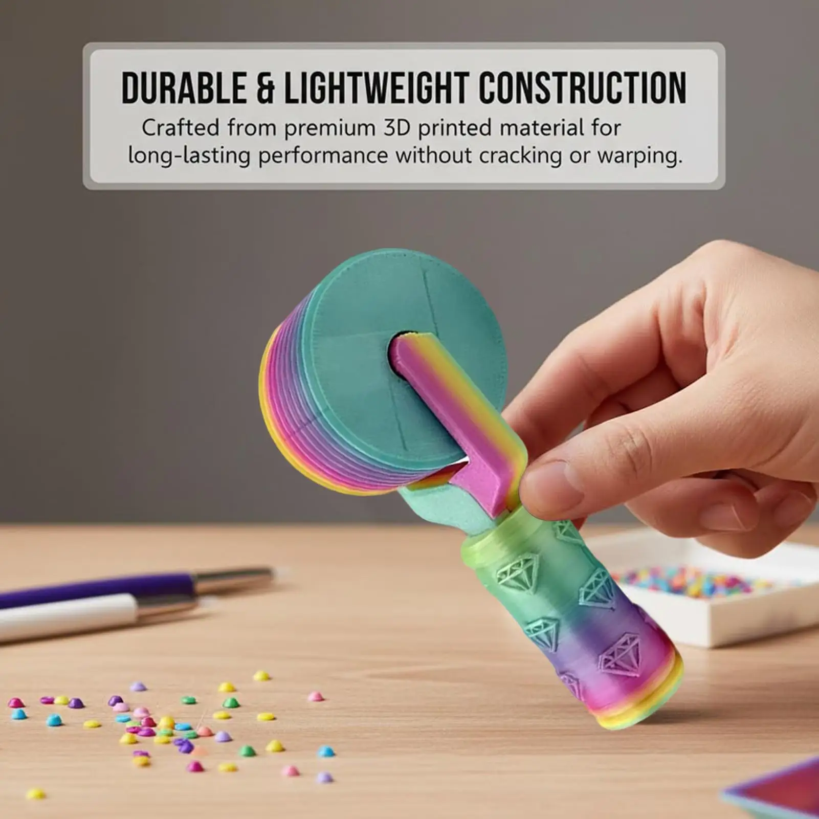 Art Applicator Ergonomic Lightweight Applicator 3D Printed Roller for Home Indoor Family Friends Men Women Adults Kids