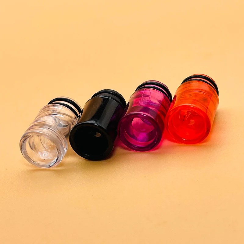 เกลียวออกแบบที่ไม่ซ้ำกัน510ปลายหยดพลาสติกสำหรับ dotaio เพื่อป้องกันของเหลวจากความลาดเอียงสีดำใส E-cig ปลายเกลียวที่ไม่ซ้ำกัน
