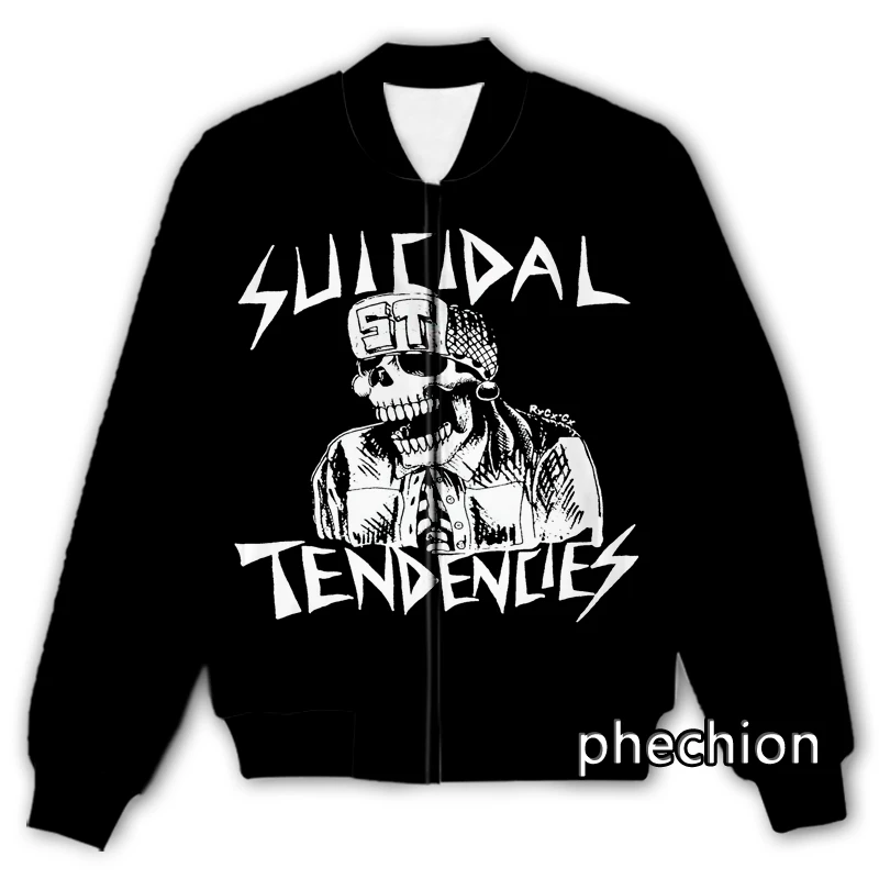 phechion New Fashion Men/Women Suicidal Tendencies 3D Print Casual Jacket Novelty Streetwear Men Loose Sporting Jacket K33