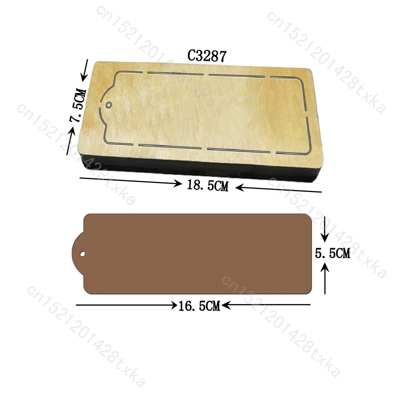 

Плашки для обычных высекальных машин на рынке, новая бирка, брелок для ключей из дерева для скрапбукинга, C3287
