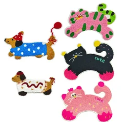 20cm Animal Big Cute Towel Embroidery Cartoon Cat Dog Cloth Patch Bag Accessories DIY Patches for Clothes Sewing Appliques