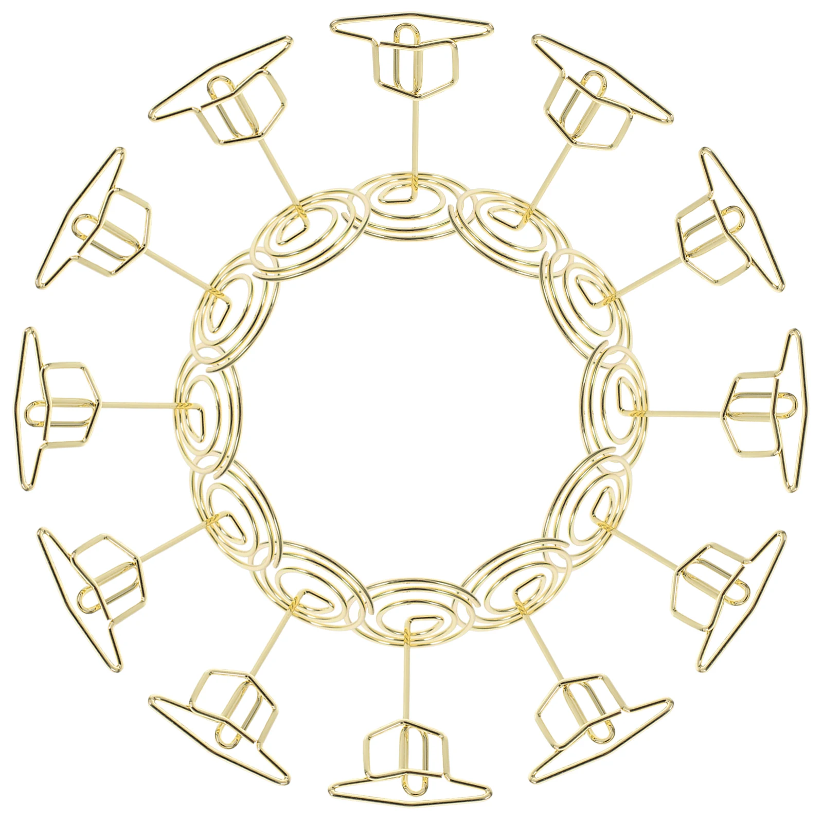 25 قطعة حامل بطاقة الأعمال متعددة الوظائف قبعة التخرج منظم مكتب كليب للملاحظات صور عرض موقف الجدول