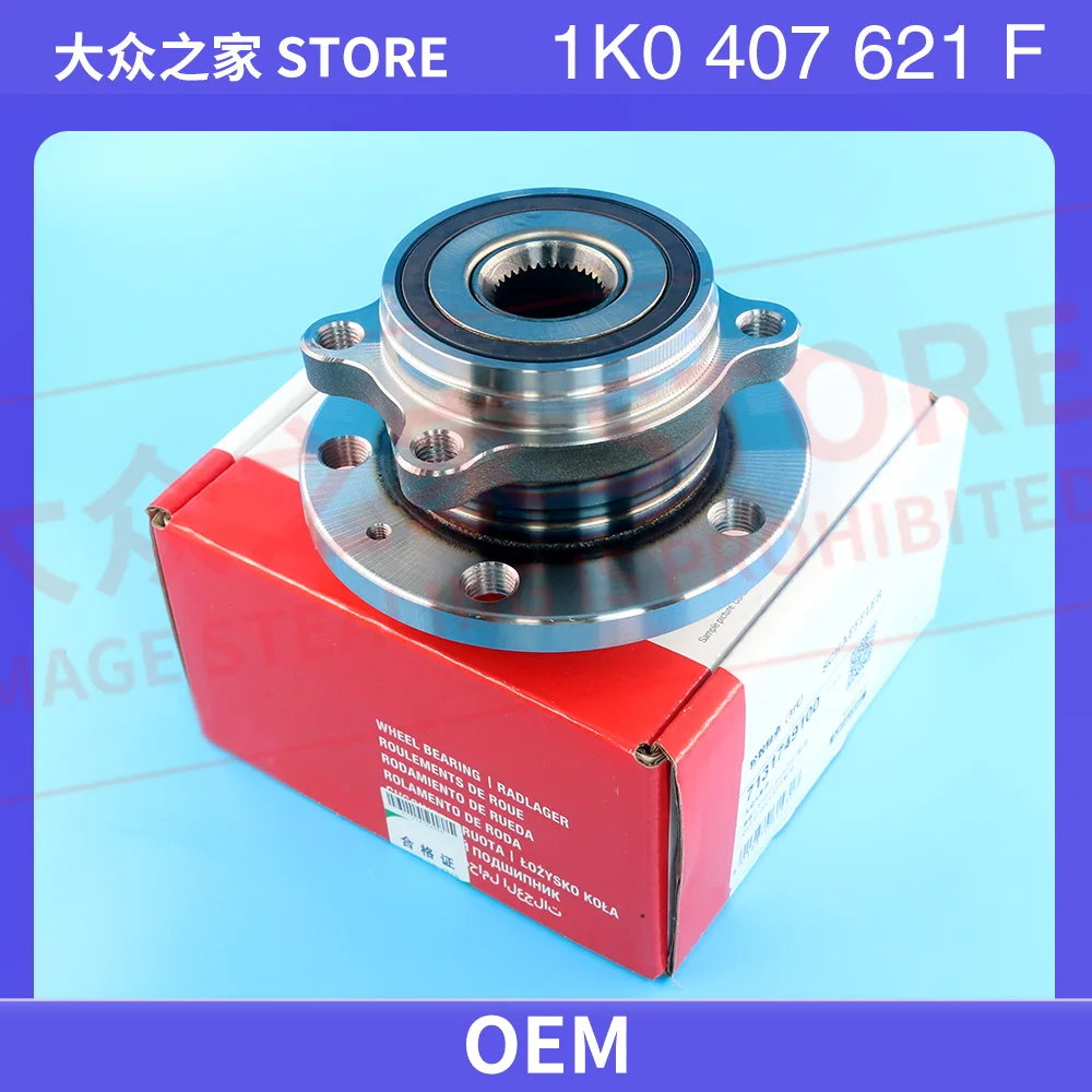 Rodamiento de Cubo de Rueda Delantera 713174910 1K0407621F 1K0407621C 5K0498621 1T0498621 Compatible con VW Audi Skoda Octavia Superb Yeti