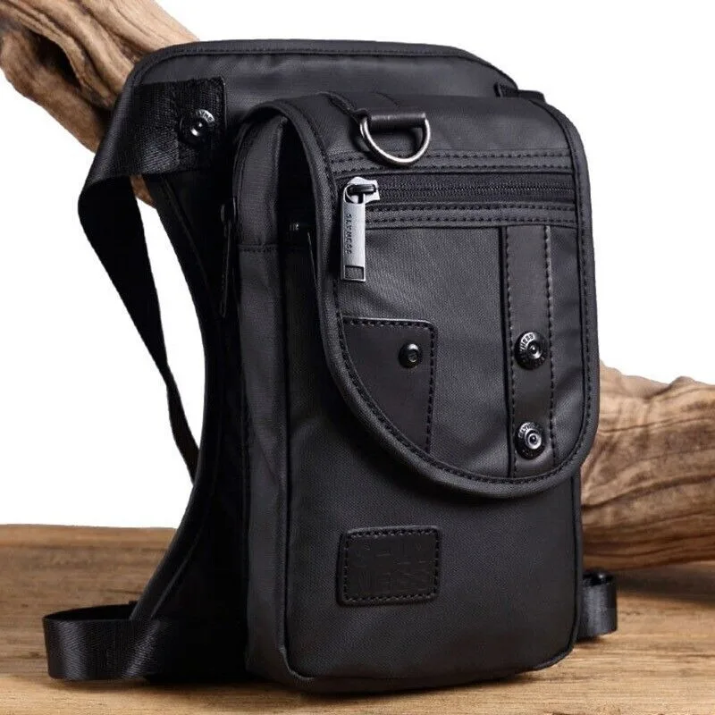 

Waterproof Nylon Waist Leg Bag Men Waist Fanny Pack Drop Leg Thigh Bag Motorcycle Riding Canvas Male Cross Body Hip bag