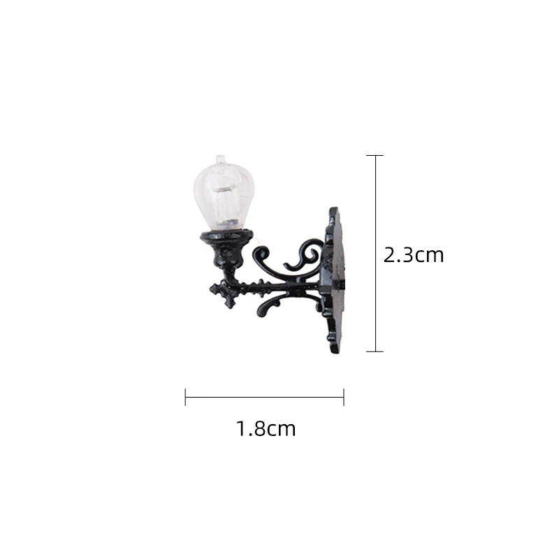 Lampada da parete per casa delle bambole in miniatura Lampada da scrivania leggera Mini illuminazione a LED Decorazione per la casa Mobili per bambole Il giocattolo può essere luminoso