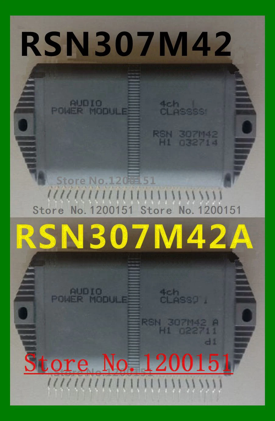 RSN307M42 RSN307M42A RSN35H2 RSN35H2A RSN35H2B MODULES