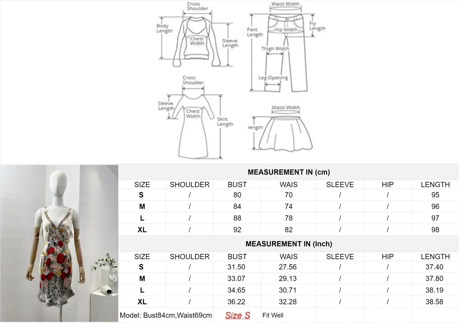 ฤดูร้อนผู้หญิงชุดมินิ 2024 ใหม่มาถึงสีขาวสีแดง Rose ดอกไม้ผีเสื้อพิมพ์ลึก V คอ Backless สําหรับ Holiday Party