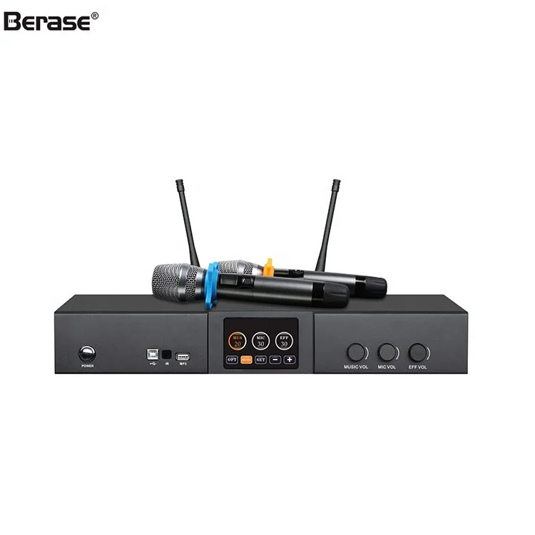 Berase  Customize KS-400110V-240V Home Karaoke Professional  Digital Power Amplifier With MIC/Remote/DSP Processor