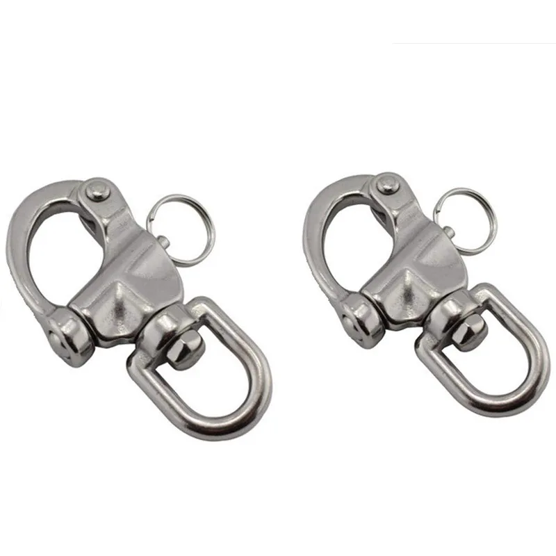 316 Stainless Steel Swivel Shackle Quick Release Boat Anchor Chain Eye Shackle Swivel Snap Hook for Marine Architectural