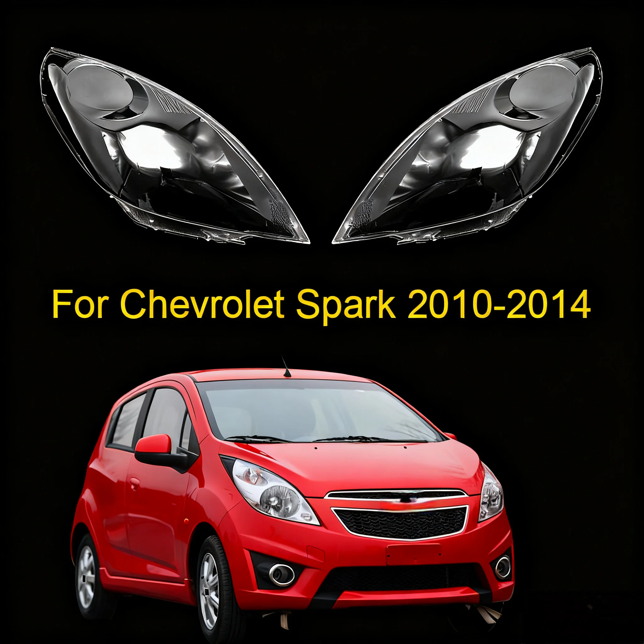 

Автомобильная фара, прозрачные абажуры, корпус лампы для Chevrolet Spark 2010-2014, сменная крышка фары, авто корпус