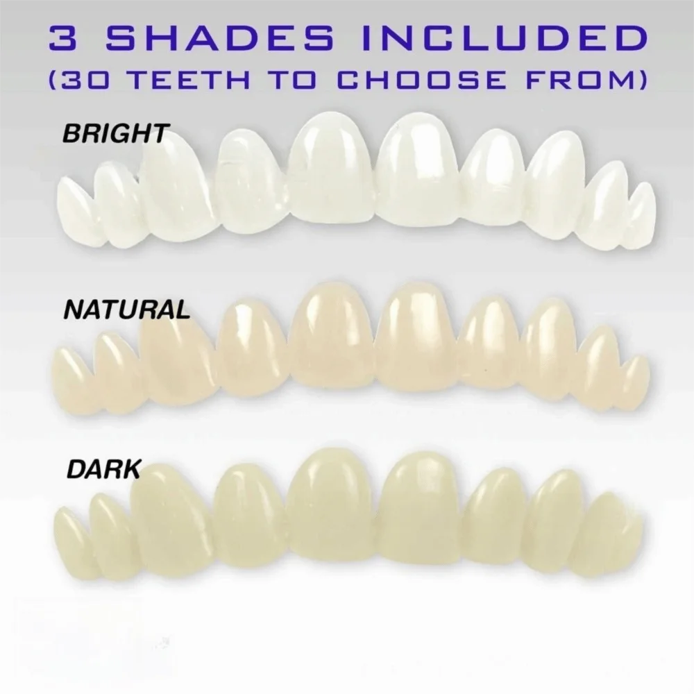 

6Pcs with Moldable Thermal Beads DIY Tooth Repair Kit Natural Shade 3 Shades Denture Temporary Filling Kit Gap Filling
