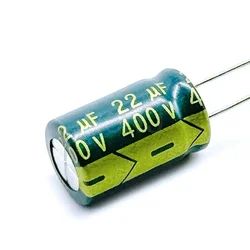 5-10PCS 400V 22UF high frequency low impedance 10*17mm 20% aluminum electrolytic capacitor 22000NF 20%