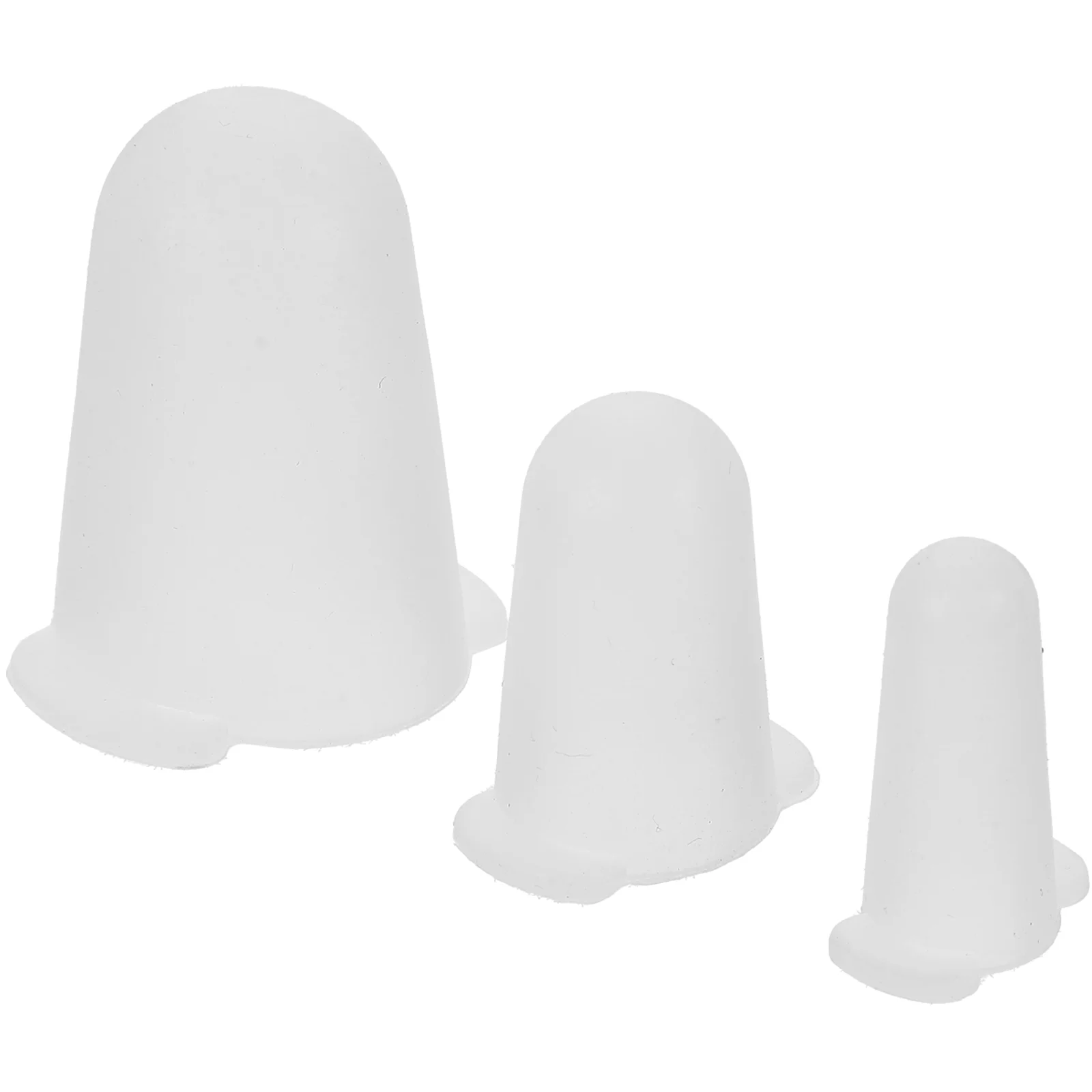 3 Pcs Protective Cap for Piping Tips Decor Flexible Silicone Covers Sleeves Silica Gel Cake Nozzles Decorating