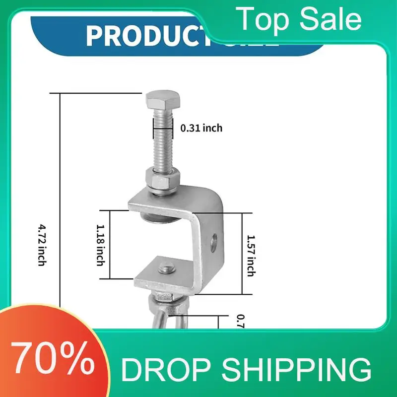 

AT03 Top Stainless Steel Clamp 6 Pcs 1" 25Mm C-Clamps, I- Design U-Clamps, M8 Stainless Steel Screw Ring
